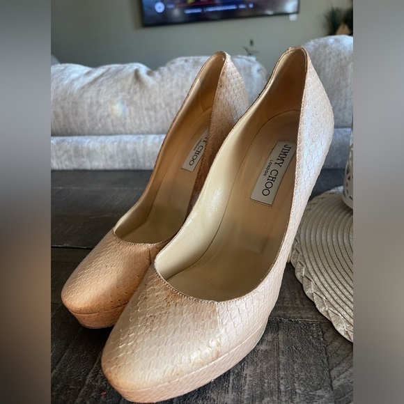 Jimmy Choo python 
Leather Pumps - Picture 4 of 13